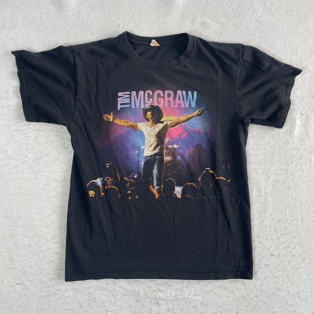 Tim McGraw T Shirt Mens Small Black Emotional Traffic‎ Tour 2011 Country Music